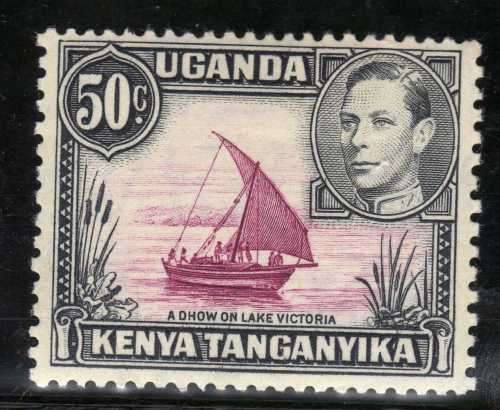 KENYA UGANDA TANGANYIKA 1938 DEFIN 50c PERF 13 x 11,75 LMM. SG 144. CAT 23 POUNDS. (2018)