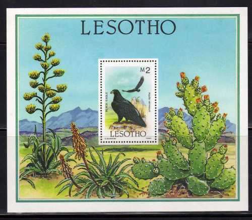 LESOTHO 1986 FLORA & FAUNA MINI SHEET UMM. SG MS 685. CAT 8,50 POUNDS.