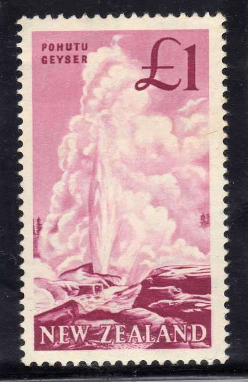NEW ZEALAND 1960 DEFIN 1 POUND CLEAN MOUNTED MINT. SG 802. CAT 10 POUNDS