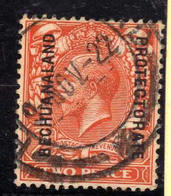 BECHUANALAND 1913 DEFIN 2d W/MARK CYPHER VERY FINE USED. SACC 74. CAT R70.