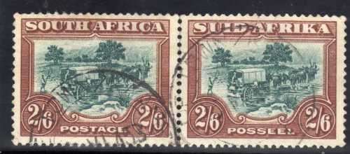 SOUTH AFRICA 1947-54 SCREENED PICTORIALS 2/6d VFU. SACC 120. CAT R350. (SACC 2019-20)