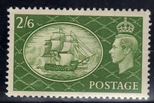 GREAT BRITAIN 1951 2/6d DEFIN LMM. SG 509. CAT 7,50 POUNDS.
