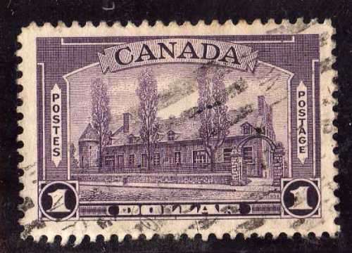 CANADA 1937-38 DEFIN $1 VIOLET FINE USED. SG 367. CAT 16 POUNDS. (2018)