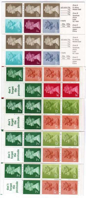 GREAT BRITAIN 1979-81 VETERAN CARS 50p BOOKLETS UMM. SG FB10-15. CAT 9,15 GBP. (2018)