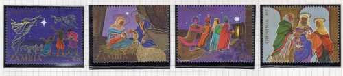 ZAMBIA 1977 CHRISTMAS SET OF 4 VFU. SG 271-274. CAT 1,25 POUNDS. (2014)