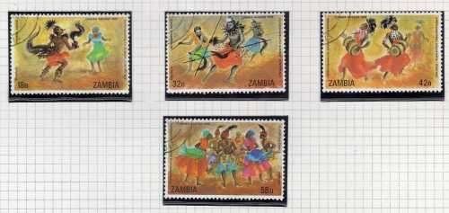 ZAMBIA 1979 COMMONWEALTH SUMMIT CONFERENCE SET OF 4 VFU. SG 283-286. CAT 1,90 POUNDS. (2014)
