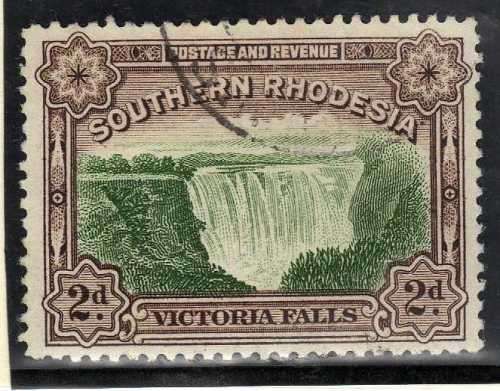SOUTHERN RHODESIA 1935/41 LARGE FALLS 2d PERF 12,5 VFU. SACC 36. CAT R250.