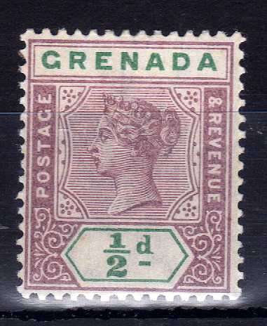 GRENADA 1895 DEFIN 1/2d MOUNTED MINT. SG 48. CAT 4,50 POUNDS. (2018)