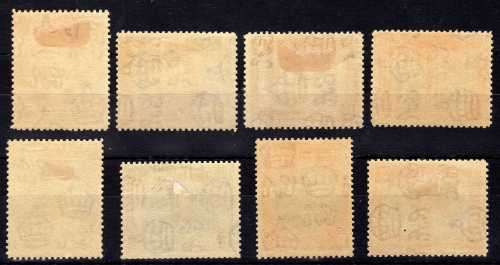 GRENADA 1934-36 KGV DEFIN SHORT SET TO 1/- VERY FINE MOUNTED MINT. SG 135-142. CAT 12 POUNDS. (2018)