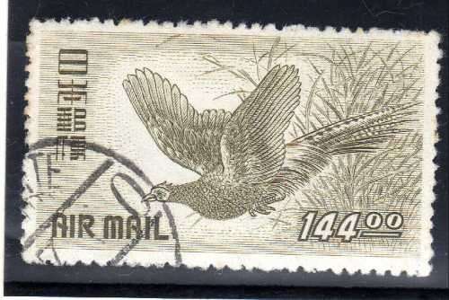 JAPAN 1950 AIR 144Y VERY FINE USED. SG 579. CAT 30 POUNDS. (2014)