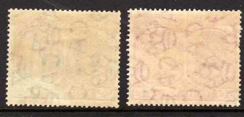 ST KITTS-NEVIS 1920-22 KGV DEFIN 1/2d & 1d MM. SG 24 & 25. CAT 7,50 POUNDS. (2018)