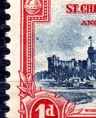 ST KITTS-NEVIS 1935 KGV SILVER JUBILEE SET OF 4 MM WITH VARIETY. SG 61-4. CAT 17 POUNDS. (2018)