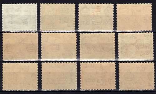 BRITISH VIRGIN ISLANDS 1952 KGVI DEFIN SET OF 12 UMM EXCEPT 3c MM. SG 136-47. CAT 50 GBP. (2018)