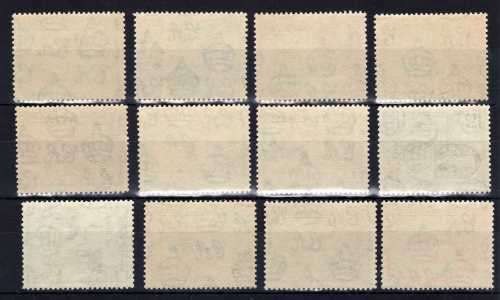 BRITISH VIRGIN ISLANDS 1952 KGVI DEFIN SET OF 12 SUPERB UMM. SG 136-47. CAT 50 GBP. (2018)