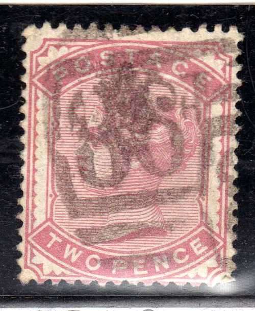 GREAT BRITAIN 1880-81 2d PALE ROSE FINE USED W/MARK IMPERIAL CROWN. SG 168. CAT 120 POUNDS. (2018)