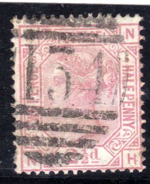 GREAT BRITAIN 1873-80. 2,5d ROSY MAUVE PLATE 5 FINE USED. SG 141. CAT 80 POUNDS.(2018)