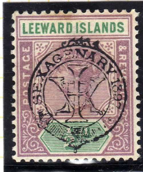 LEEWARD ISLANDS 1897 QV DIAMOND JUBILEE 1/2d MOUNTED MINT. SG 9. CAT 8 POUNDS. (2018)