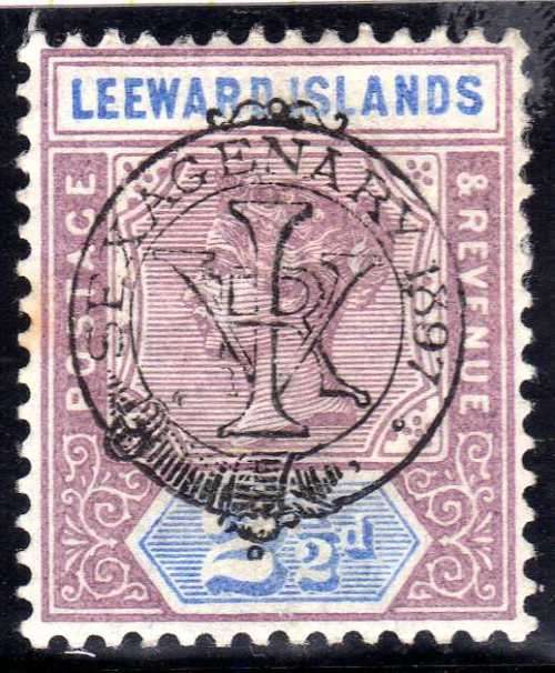 LEEWARD ISLANDS 1897 QV DIAMOND JUBILEE 2,5d MOUNTED MINT. SG 11. CAT 9,50 POUNDS. (2018)