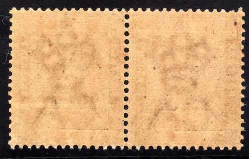 LEEWARD ISLANDS 1902 QV LOCAL SURCHARGE "One Penny" ON 4d UMM PAIR. SG 17.