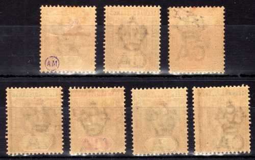 LEEWARD ISLANDS 1902 KEVII DEFIN SHORT SET OF 7 LMM. SG 20-26. CAT 50 POUNDS (2018)