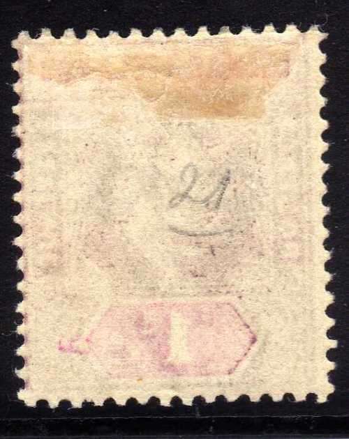 LEEWARD ISLANDS 1905-08 KEVII DEFIN 1d DULL PURPLE & CARMINE MM. SG 30. CAT 11 POUNDS. (2018)
