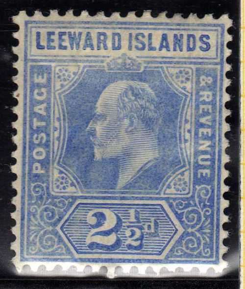 LEEWARD ISLANDS 1907-11 KEVII DEFININITIVE 2½d MOUNTED MINT. SG 40. CAT £9,50. (2022)