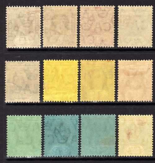 LEEWARD ISLANDS 1912-22 KGV SET OF 12 VERY FINE MM/LMM. SG 46-57a. CAT 137 POUNDS. (2018)