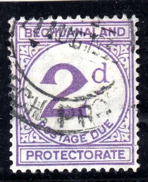 BECHUANALAND 1932 POSTAGE DUE 2d VIOLET ORDINARY PAPER. SACC 6. CAT R900. (2019/20).