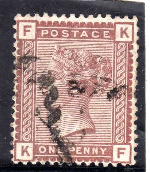 GREAT BRITAIN 1880-1 DEFIN 1d VENETIAN RED VERY FINE USED. SG 166. CV 15 POUNDS. (2018)