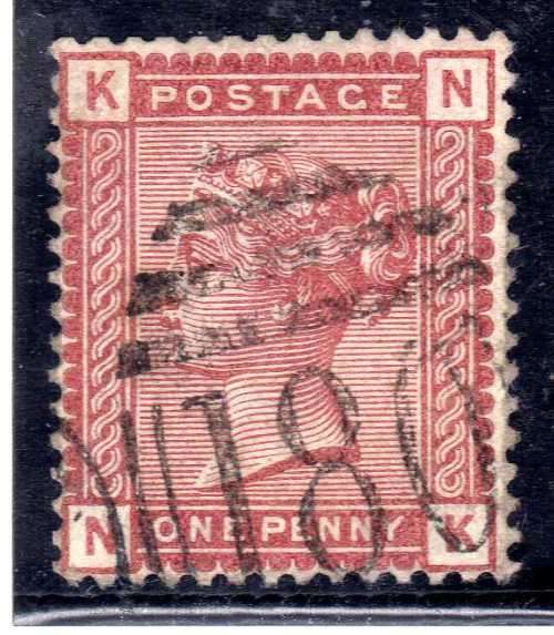GREAT BRITAIN 1880-1 DEFIN 1d VENETIAN RED VERY FINE USED. SG 166. CV 15 POUNDS. (2018)
