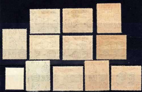 GRENADA 1938 DEFIN SET OF 12 VERY FINE LMM. SG 159-163e. CAT 80 POUNDS. (2018)