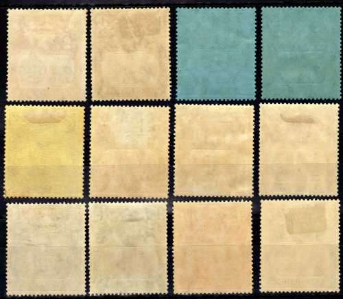 ASCENSION 1924-33 KGV DEFIN FULL SET OF 12 VERY FINE MOUNTED MINT. SG 10-20. CAT 350 POUNDS. (2018)