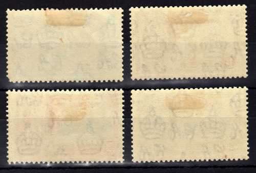 Patross - ASCENSION 1935 SILVER JUBILEE SET OF 4 MOUNTED MINT. SG 31-4. CAT 55 POUNDS.