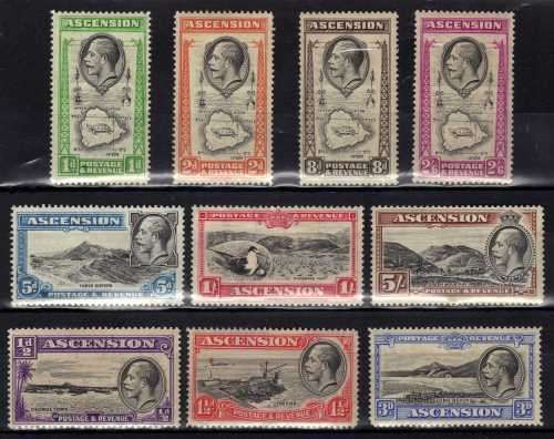 ASCENSION 1934 DEFIN FULL SET OF 10 VERY FINE MM. SG 21-30. CAT 120 POUNDS. (2018)