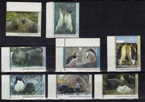 AUSTRALIAN ANTARCTIC TERRITORY 1992 ANTARCTIC WILDLIFE SET OF 8 UMM. SG 90-97. CAT 13,50 POUNDS.