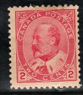 CANADA 1903 DEFIN 12c ROSE CARMINE MOUNTED MINT. SG 176. CAT £20. (2018)