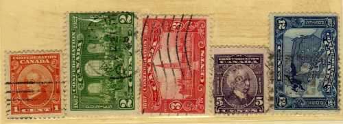CANADA 1927 "60TH ANNIV OF CONFEDERATION" SET OF 5 FINE USED. SG 266-270. CAT £17. (2018)