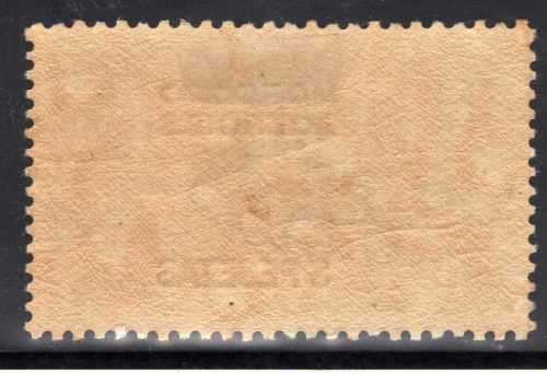 MOROCCO AGENCIES SPANISH CURRENCY 1914-26 SEAHORSES 3p ON 2/6d LMM. SG 140. CAT £50. (2018)