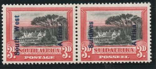 SOUTH WEST AFRICA 1926-27 OVERPRINTED DEFINITIVE 3d LMM. SACC 76. CAT R140.