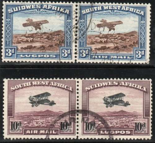 SOUTH WEST AFRICA 1931 AIR SET OF 2 VERY FINE USED. SG 86-87. CAT £120. (2018)