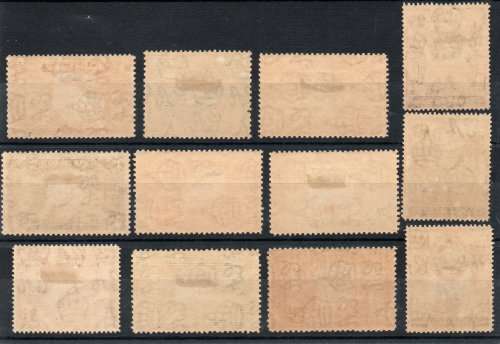Cayman Islands 1938-48 KGVI definitive set of 14 mounted mint. SG 115-126a. Cat £100. (2018)