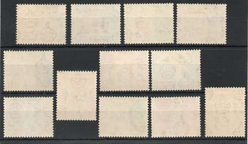 Somaliland 1953-58 QEII definitive set of 12 very fine lmm. SG 137-148. CAT £120. (2018)