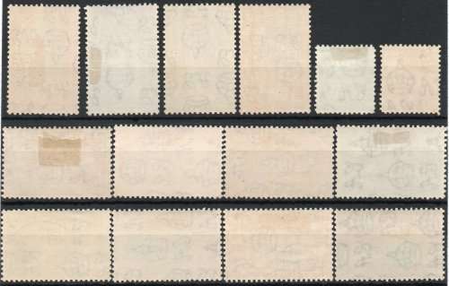 Trinidad & Tobago 1938-44 KGVI definitive set of 14 lmm/mm. SG 246-256. Cat £110 (2018)