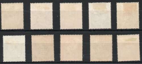 Gold Coast 1928 KGV definitive set of 10 very fine mounted mint. SG 103-112. CAT £120. (2020)