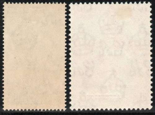 Ascension 1948 Royal Silver Wedding set of 2 lightly mounted mint. SG 50-51. CAT £50. (2018)