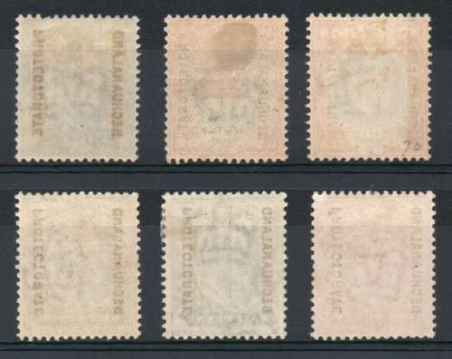 Bechuanaland 1904-13 KEVII set of 6 mounted mint. SG 66-71. Cat £144. (2018)