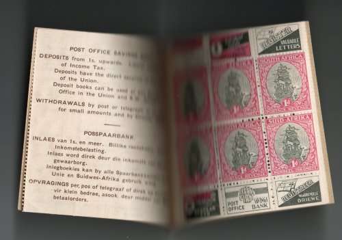 South Africa 1935 2s6d booklet complete unexploded. SG SB9. Cat £350. (2018)