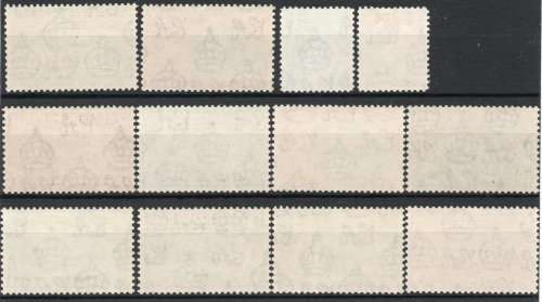 Trinidad & Tobago 1953-59 QEII definitive set of 12 umm/lmm. SG 267-278. Cat £40 (2018)