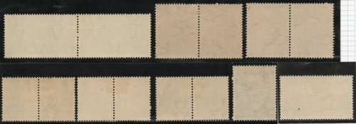 SOUTH AFRICA 1941-42 LARGE WARS SET OF 8 LMM. (6 pairs & 2 singles) SACC 87-94. CAT R945. (2019-20)