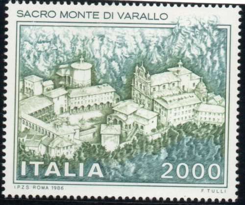ITALY 1986 HOLY MOUNTAIN OF VARELLO. SG 1932 UMM. CAT £5,25 (2013)